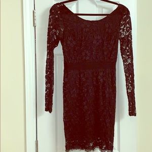 Black lace dress